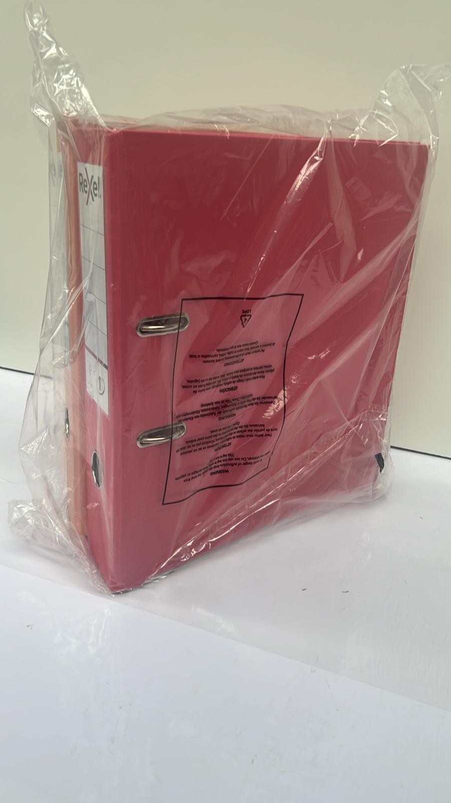 Rexel Pastel Plastic A4 Lever Arch File2,PACK,Pink&Peach,Ring Binder