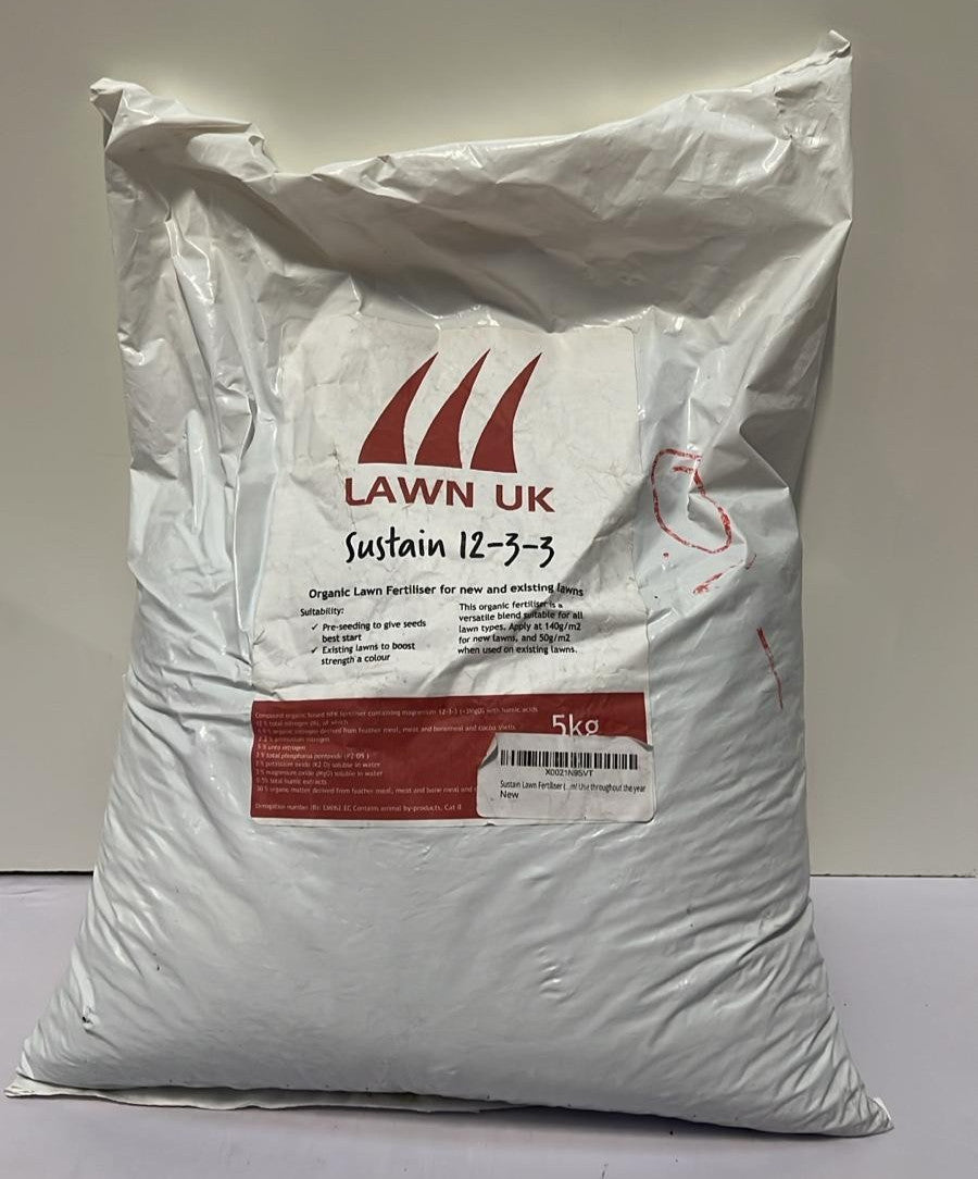 Sustain Lawn Fertiliser Lawn UK - 5KG - Natural Based Fertiliser