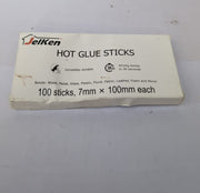 JelKen Hot Glue Sticks 7 x 100mm | 100pcs  Hot Melt Glue Gun Sticks(PACK DAMAGE)