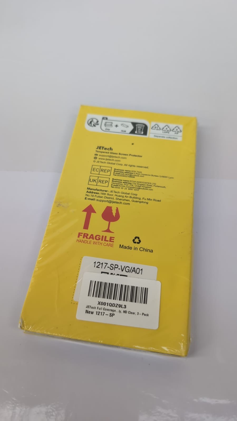 JETech Full Coverage Screen Protector for iPhone 14 Pro Max 6.7"(box damaged)