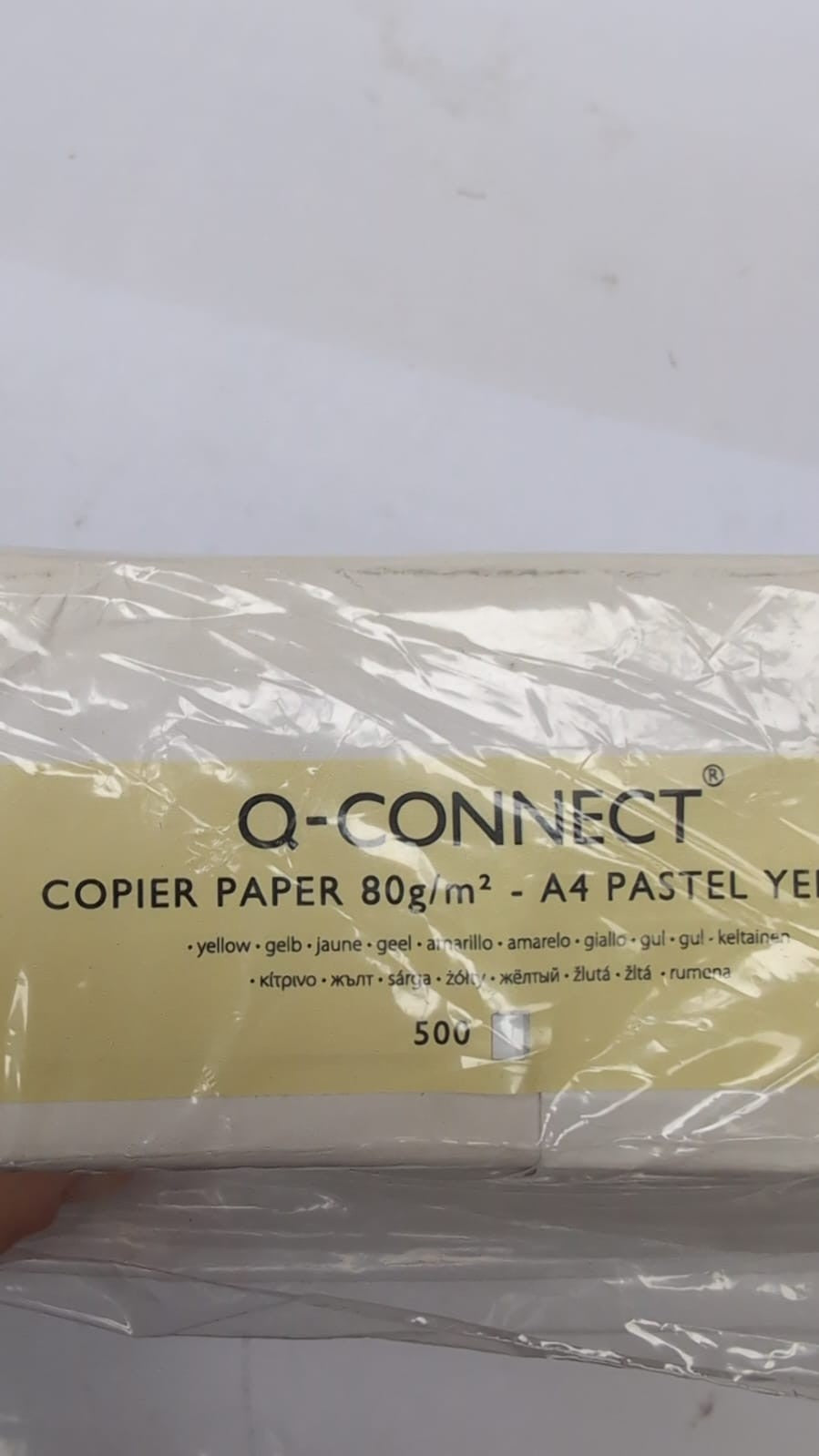 Q CONNECT PASTEL PAPER A4 REAM OF 500 A4 SIZED