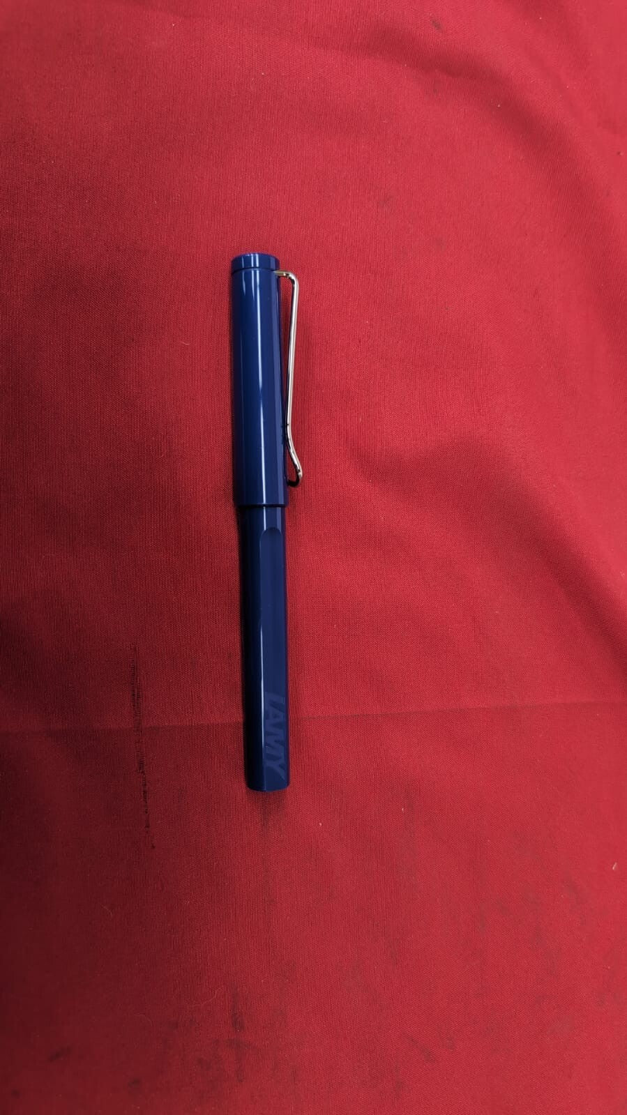 LAMY safari blue - Pen with ergonomic grip polished (packaging damaged)
