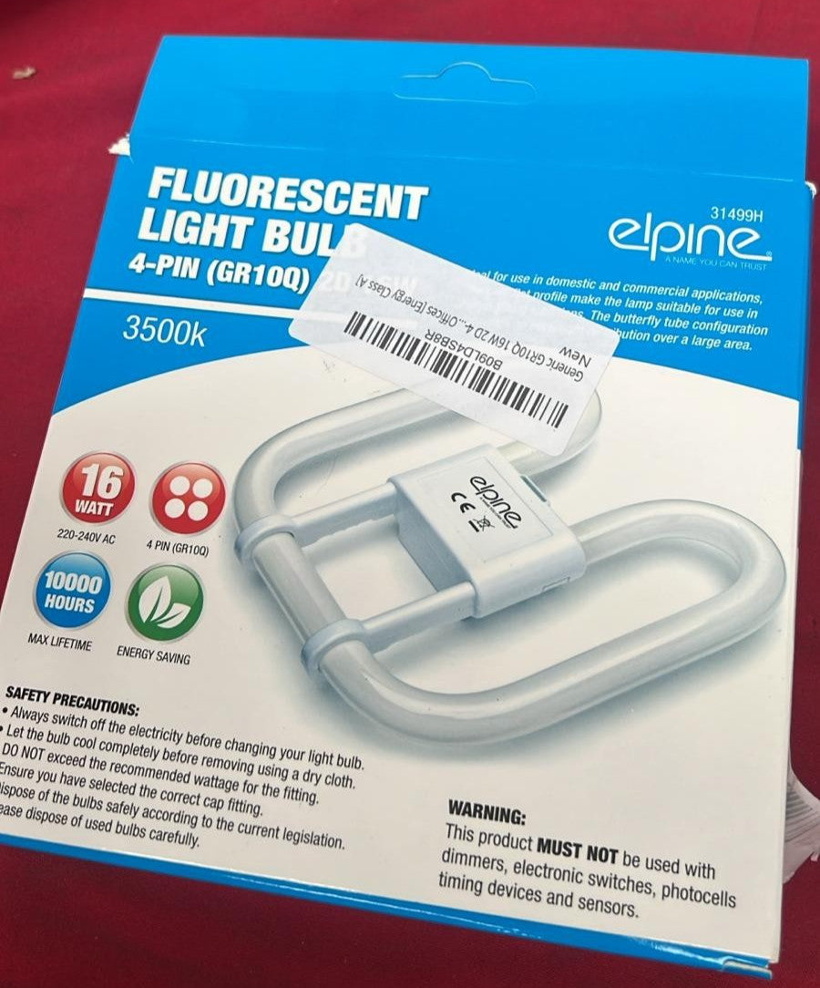 Elpine fluorescent 4 pin gr10q 3500k