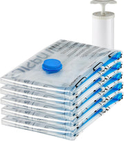 Amazon Basics Vacuum Compression Storage Bags with Airtight Valve and Hand Pump