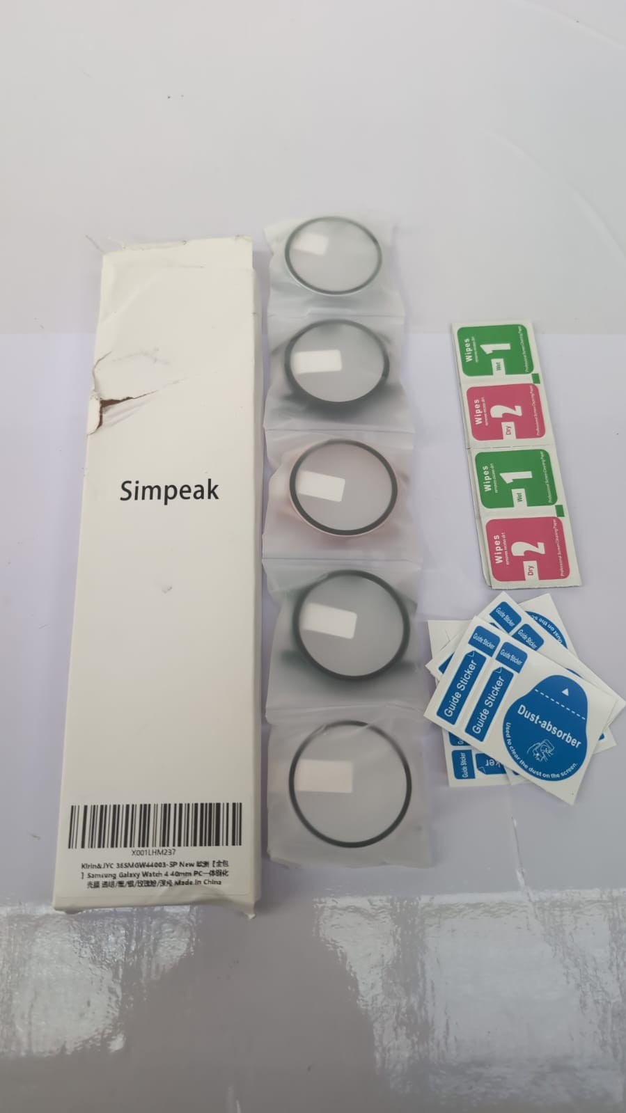 Simpeak 5-Pack Screen Protector for Samsung Galaxy Watch 4 40mm (BOX DAMAGED)
