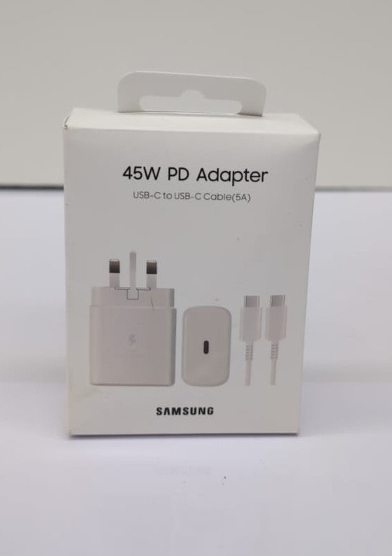 Samsung 45W USB-C Wall Charger Plug – Genuine Super Fast Charging  (New)