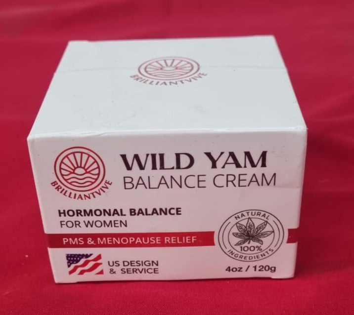BrilliantVive Wild Yam Hormone Balance Cream: Organic Wild Yam Cream
