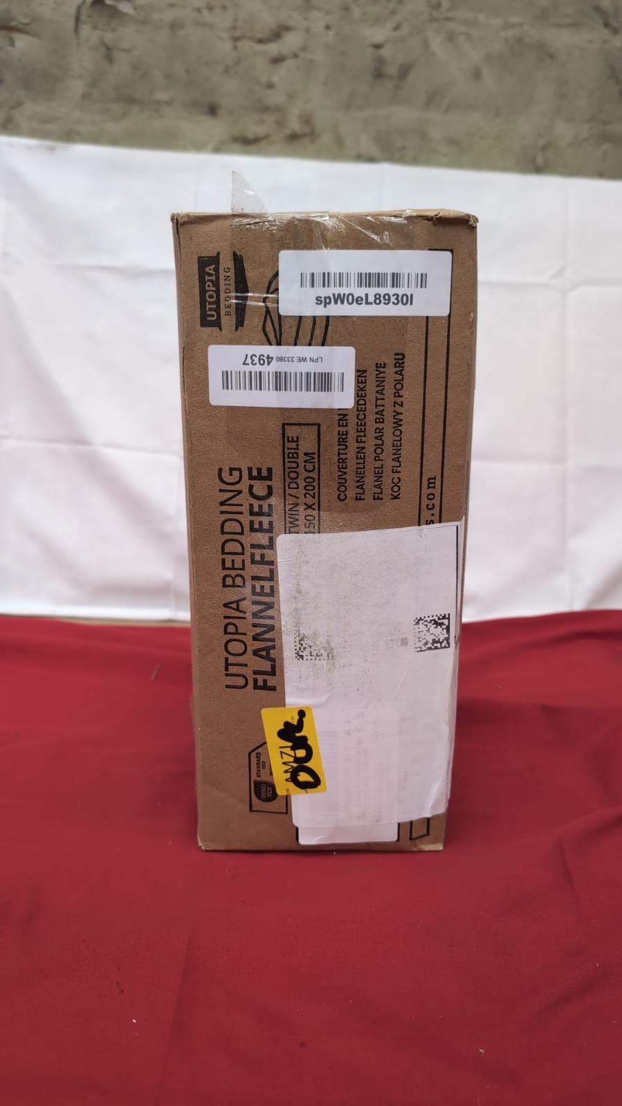 utopia bedding flannelfleece twin 150x200cm (Box damaged - deep purple)