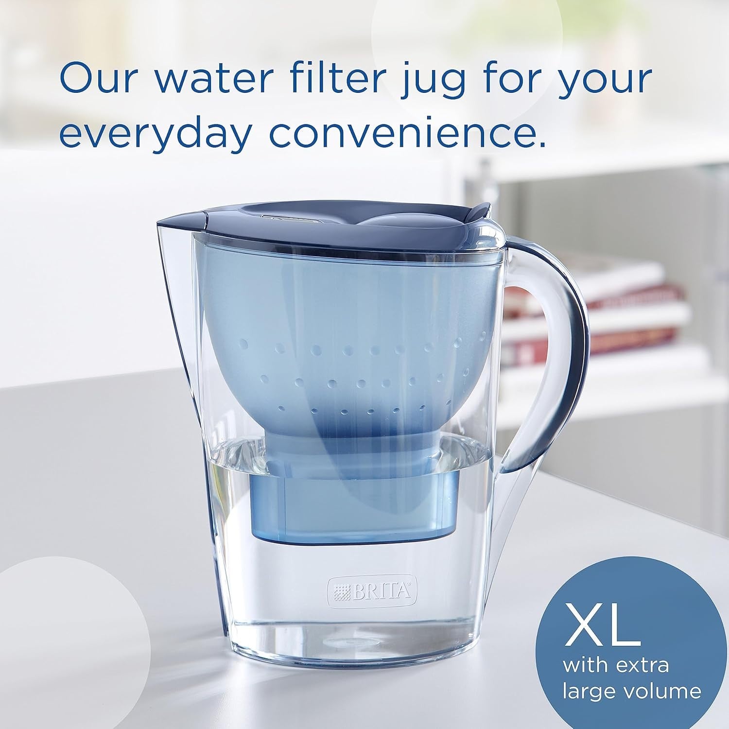 BRITA Marella XL Water Filter Jug Blue (3.5L) incl. 1x MAXTRA PRO ,Blue