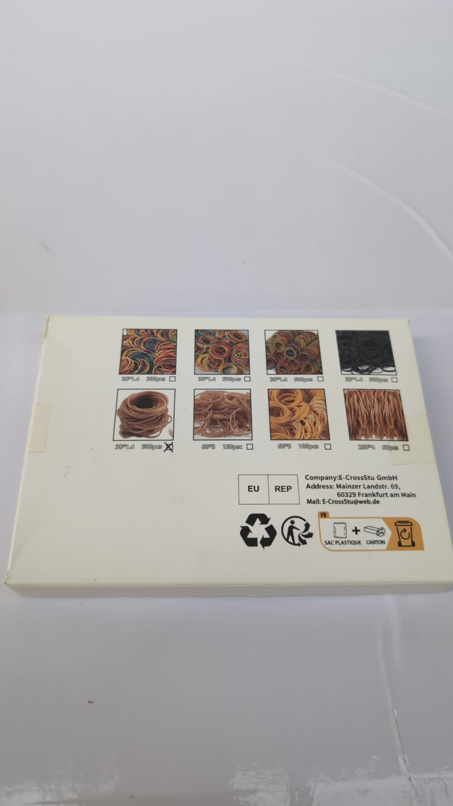 500pcs Rubber Bands Elastic Bands File Folder Elastic 38 Size Yellow