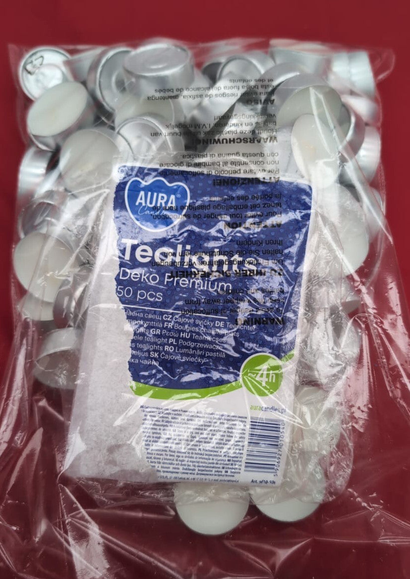 Bispol TEALIGHT White Candles 4 Hours (90pack)