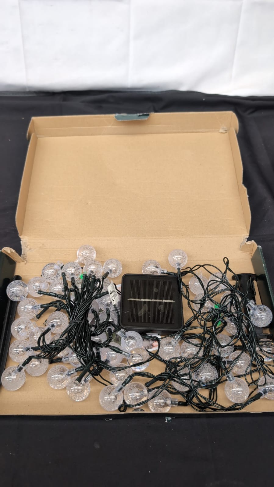 Solar Garden Lights Outdoor,50 LED Solar String Light (Clear White)(BOXDAMAGED)