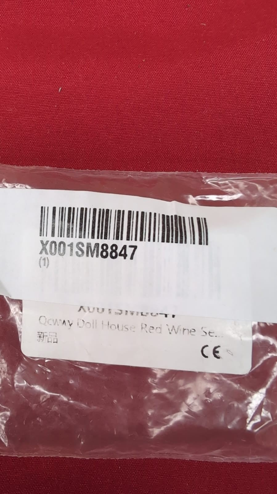 Miniature Red Wine Toy Model, Red Wine Bottle Doll House Red Wine Set  PACK OF 4