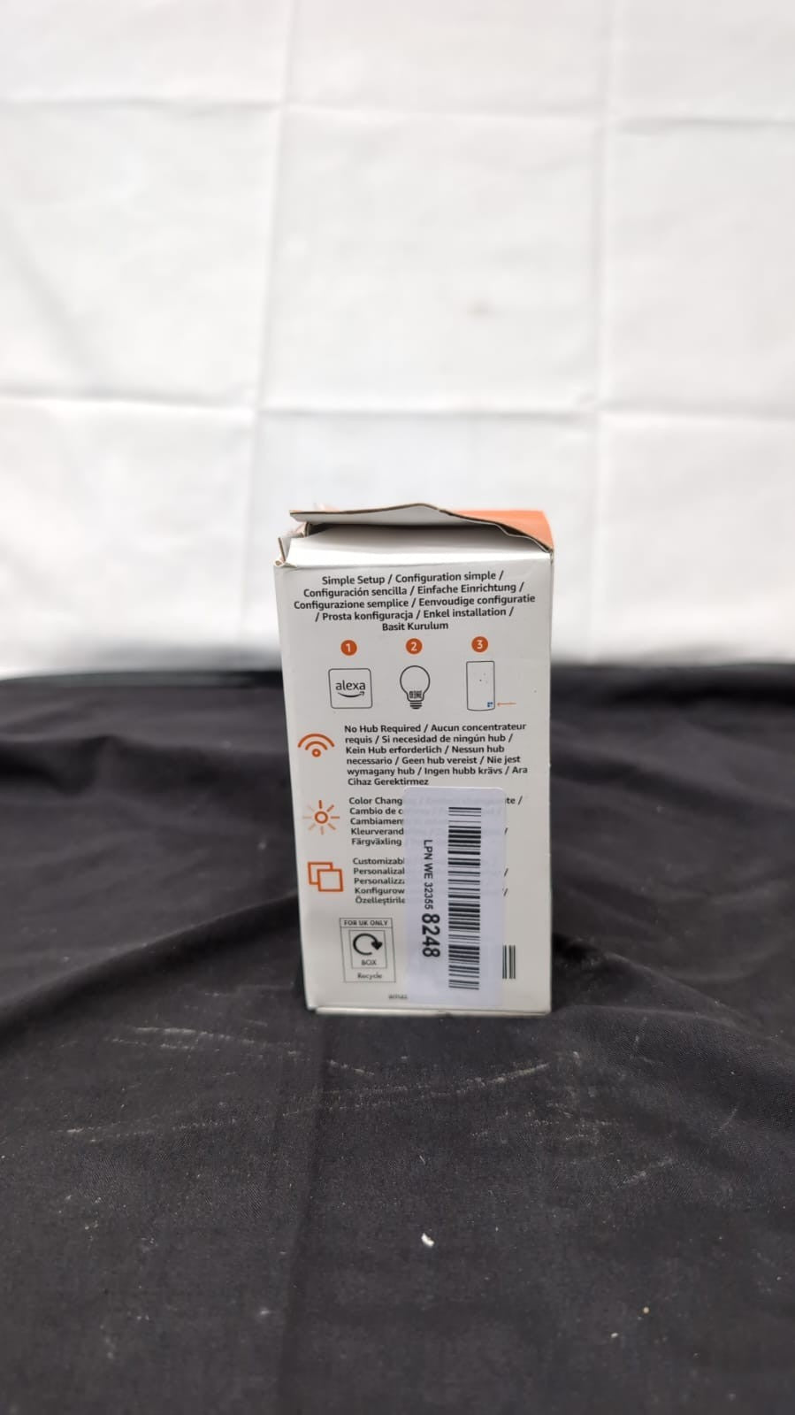 Amazon Basics Smart A60 Multicolor LED Light Bulb, E27 Base,  8W(BOX DAMAGED)
