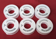 PTFE Tape Water for Thread Seal White Teflon 12mm x 12m (6pack)