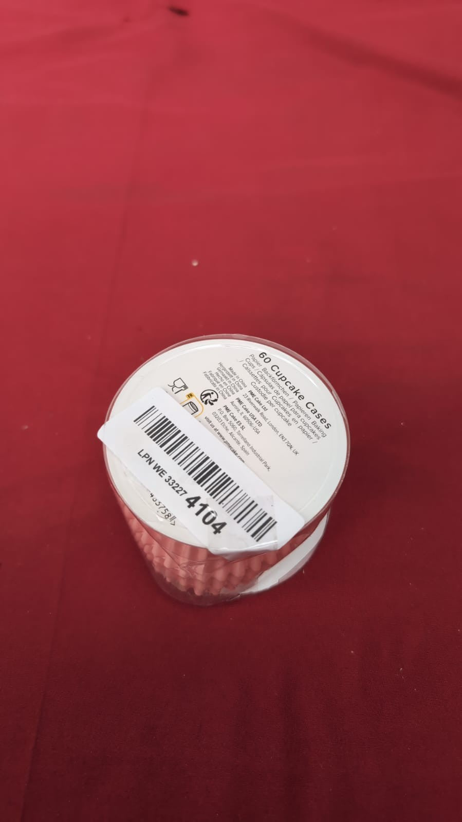 PME Cupcake Cases, Light Pink (60)