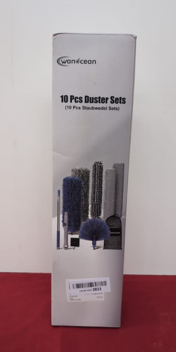 Extendable Feather Duster, 10PCS Bendable Microfiber Duster( box damaged)