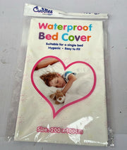 Waterproof Bed flat sheet Cover - Child's Single Bed 200cm X 100cm