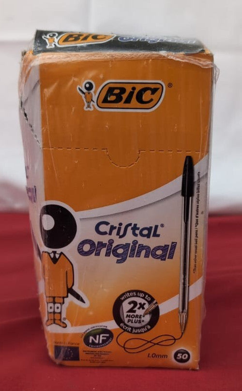 BIC Cristal Original Smudge Free Ballpoint Pens, Ideal (packaging damaged)