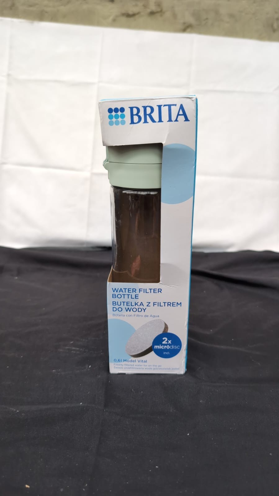 BRITA Water Filter Bottle Light Green 600ml(1 micro disc included)