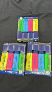 STAEDTLER 364 C4 Textsurfer Classic Highlighter - Assorted Colours ( Pack of 3)