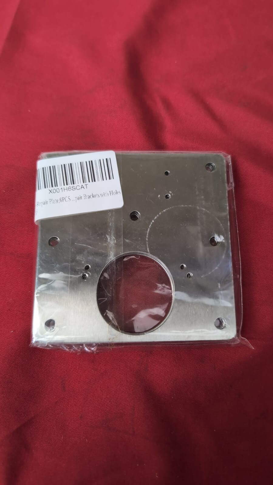 Hinge Repair Plate,6PCS Cabinet Hinge Repair Plates with Customized Screws,
