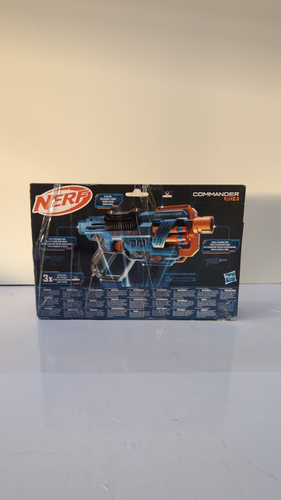 Nerf Elite 2.0Commander RD-6 Blaster Toy Dart Launcher (packaging damaged)