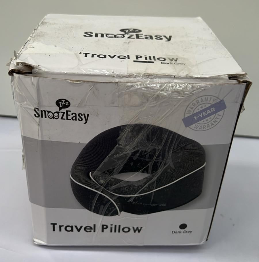 SnoozEasy Travel Pillow for Adults | Memory Foam (BOX DAMAGED)