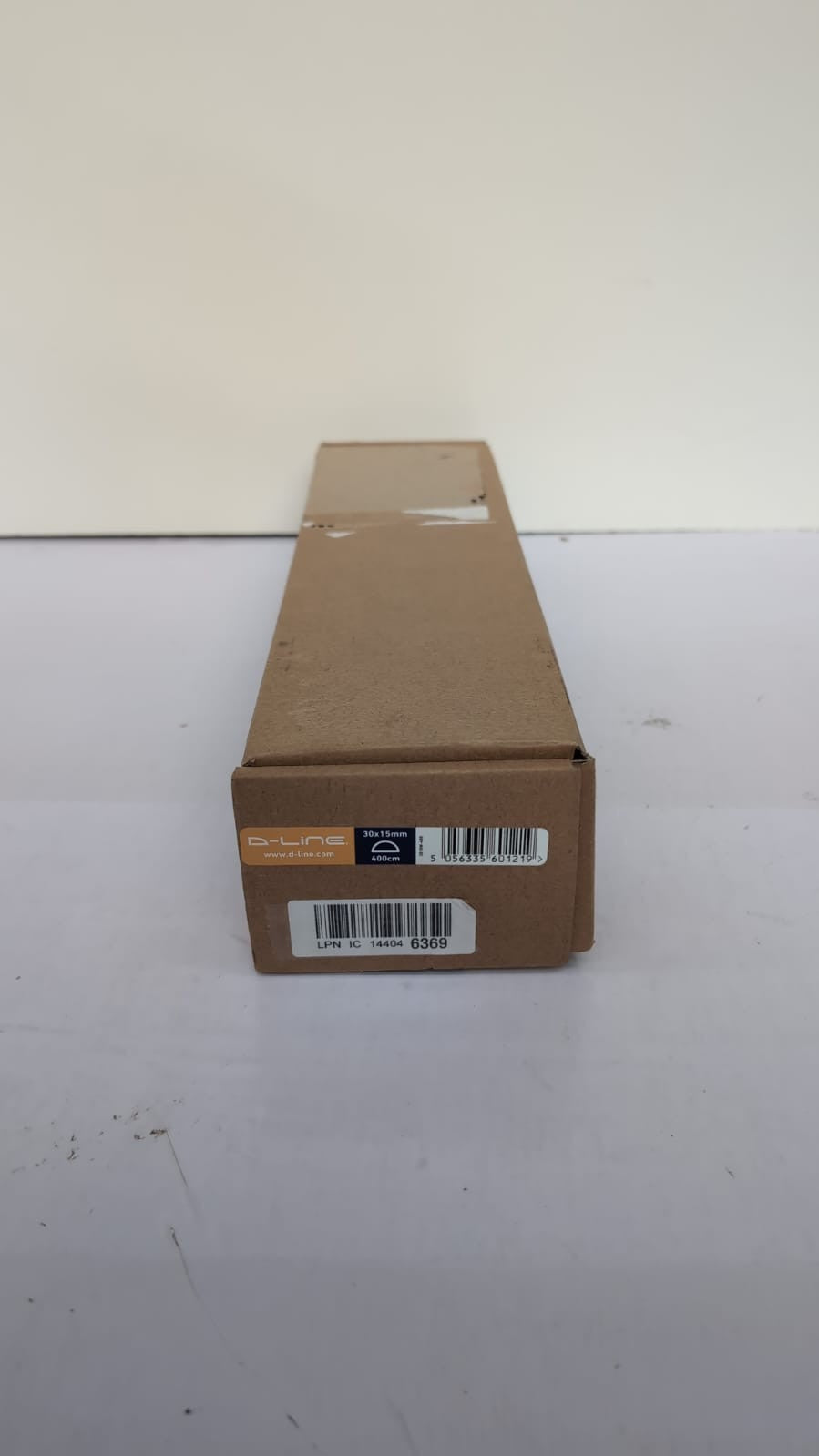 D-Line White Mini Trunking Kit, 400cm SelfAdhesive Wire Hider, Cable Management