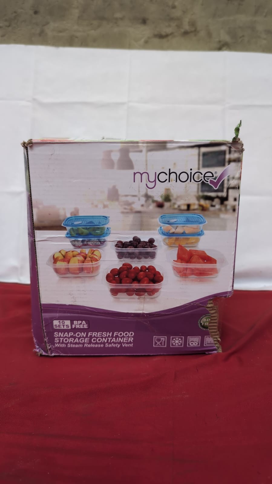 MyChoice Plastic Meal Prep SnapOn Airtight Lid (packaging damaged - 6 pack only)