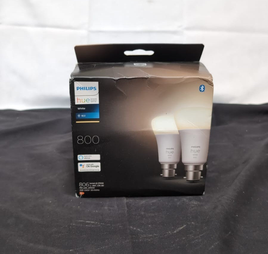 LED Smart Light Bulb 2 Pack [B22] Warm White