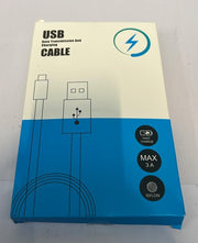 USB C cable 3M 3A Type C charging cable Nylon braided