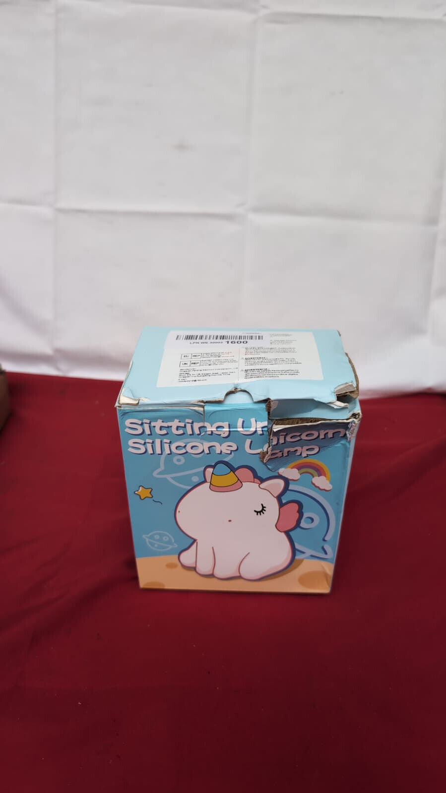 Unicorn Night Light for Kids - Cute Nursery, LED Squishy (box damaged)