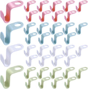 40 Pcs Clothes Hanger Connector Hooks, Multicolor Hanger Connector Hooks