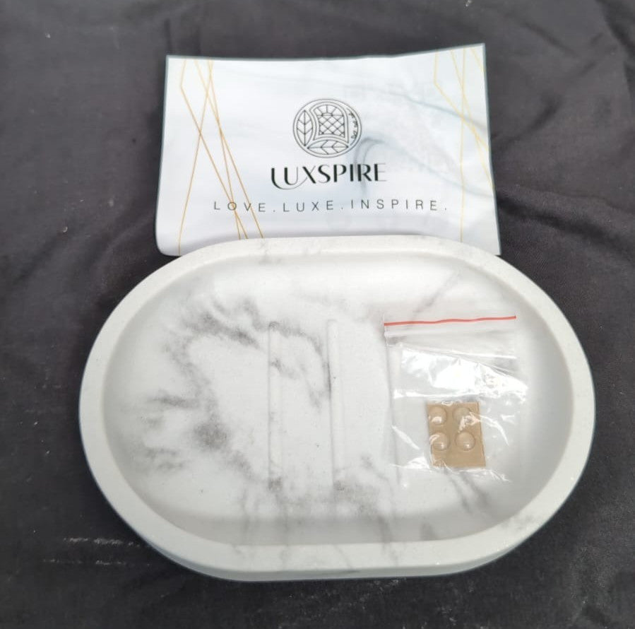 Luxspire Soap Dish, Bar Soap Holder, Soap Tray with Raised Design