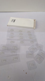 14PCS Shower Caddy Adhesive Hooks Clear  Sticky Pads  Wall Hooks ,Double