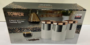 Tower Linear Set of 3 Canisters, Air Tight Lid (Small marks on one of the lid)