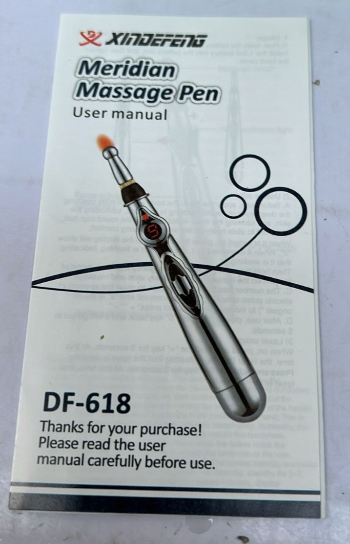 Meridian Massage Pen - Body Deep Tissue Meridian Discomfort Soothing and Facial