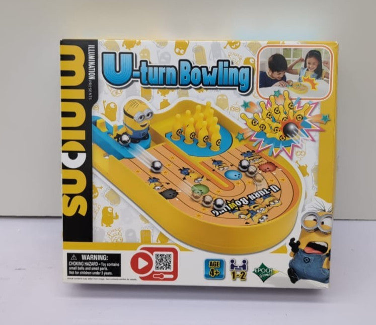 Minions U-Turn Bowling, Epoch Games 7518 (box slightly damaged)