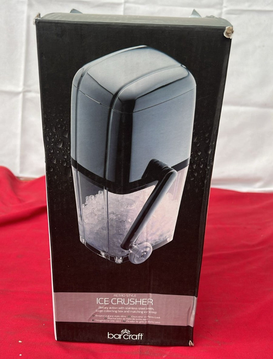 BarCraft Ice Crusher Machine for Cocktails, With Ice Scoop, Plastic