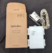 lights4fun warm white micro lights