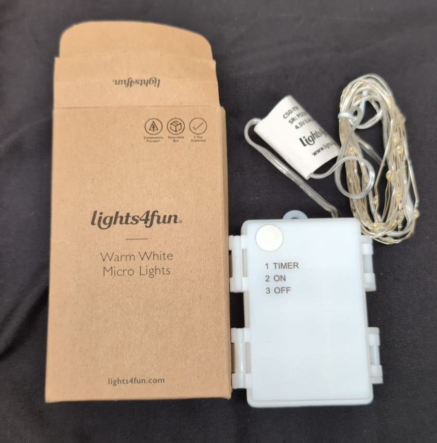lights4fun warm white micro lights