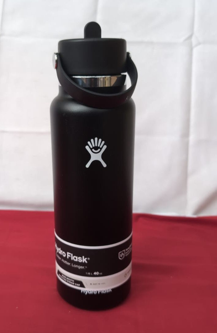 Hydro Flask 40 OZ Wide Flex Straw Cap Black