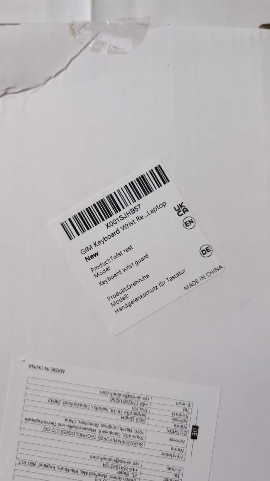 GIM Keyboard Wrist Rest Mouse Pad,  grip and cushion