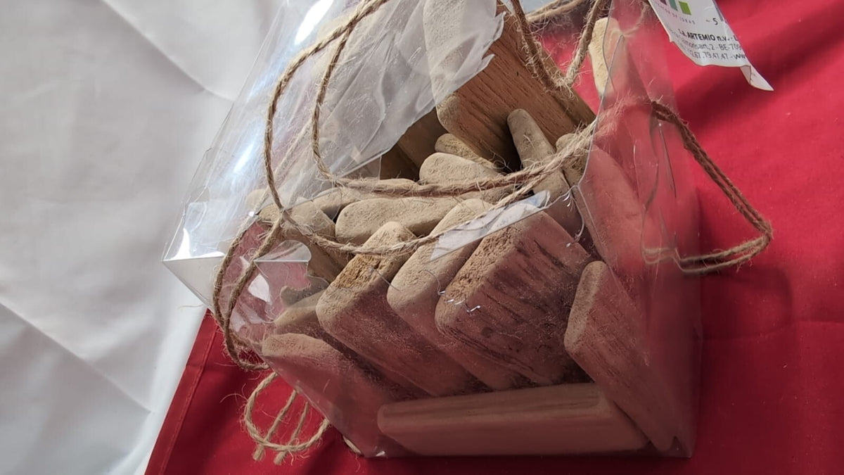 Artemio Driftwood Blocs, Wood, Brown, +/-8 cm (packaging damaged)