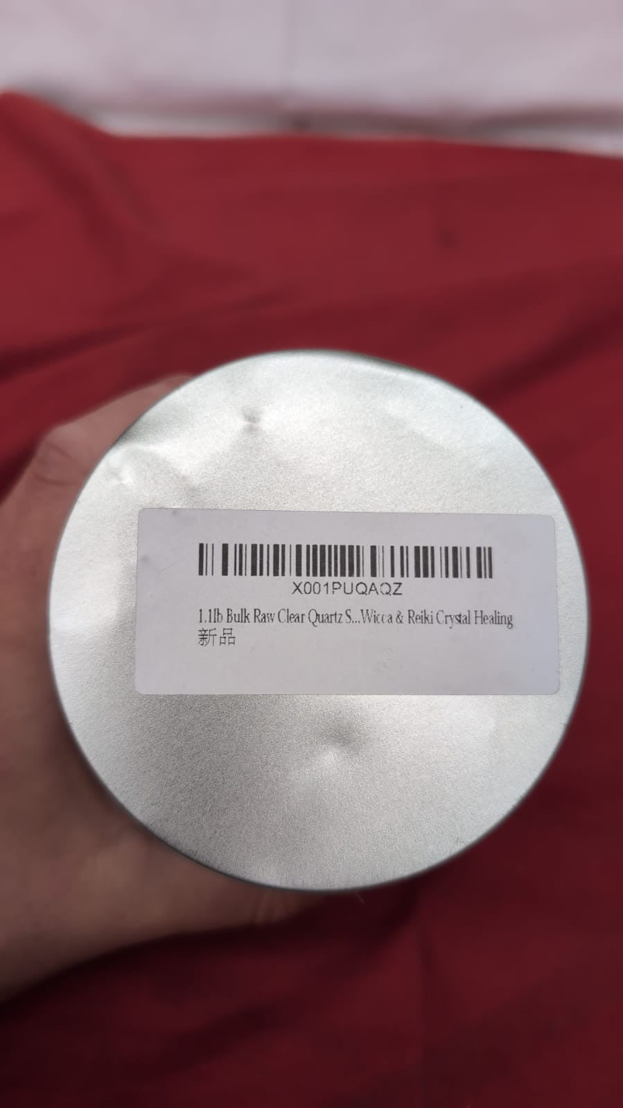 1.1lb Bulk Raw Clear Quartz Stone Rough Crystal-Natural (Tin damaged)