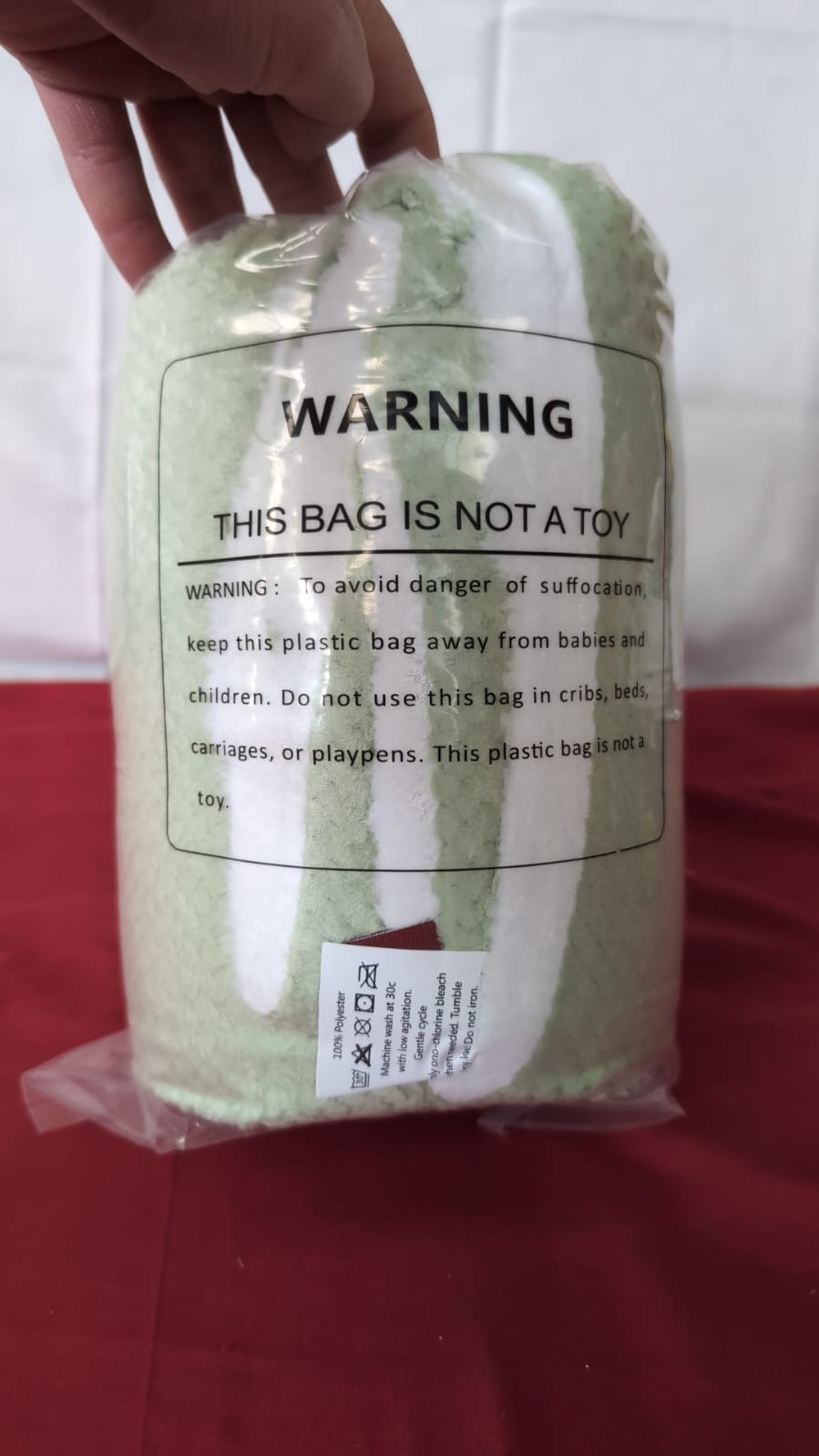 Textured Flannel Fleece Throw Blanket (127cm x 150cm)