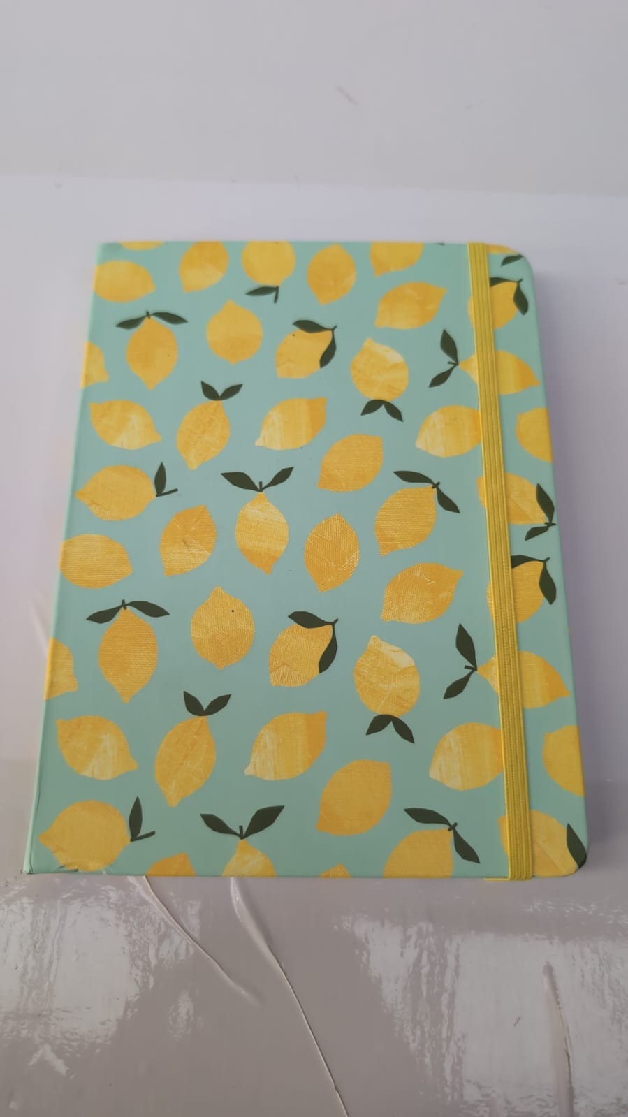 Rileys & Co Dotted Journal NotebookA5, Hardcover ,Lemon(small damage on back )