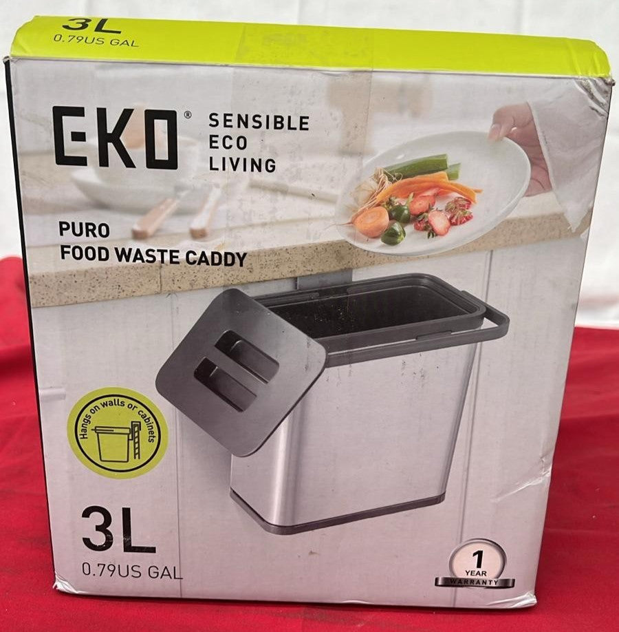 EKO - Puro Hanging Caddy - Wall Mountable for Compostable Waste (BOX DAMAGED)