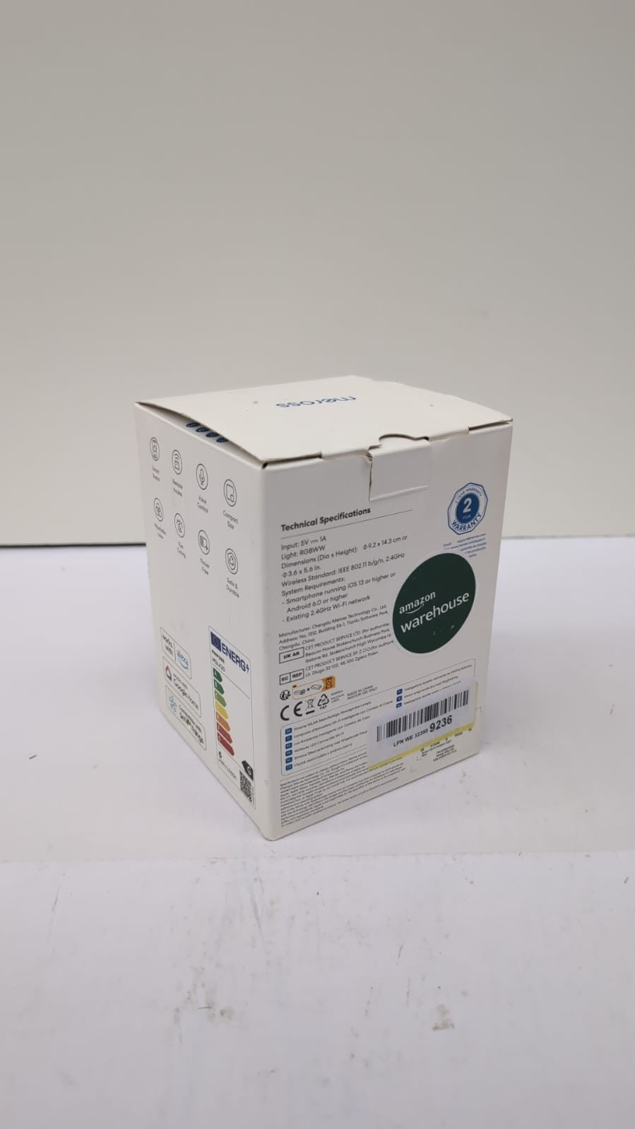 meross Smart Night Light, Compatible with Alexa, Google Assistant, RGBWW